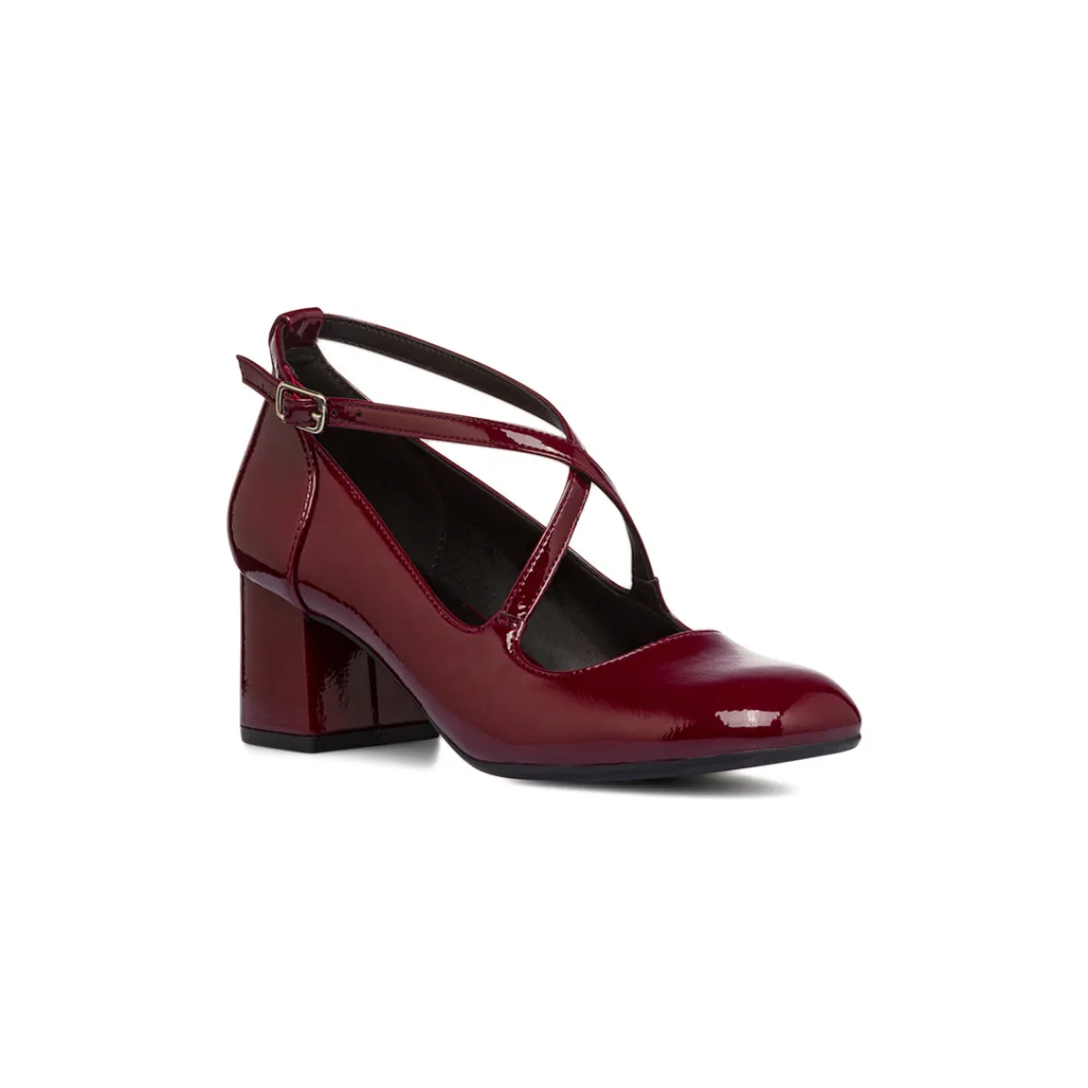 Online Décolleté Mary Jane bordeaux burgundy da donna con cinturini incrociati tacco 5,5 cm Donna Scarpe Eleganti|Décolleté