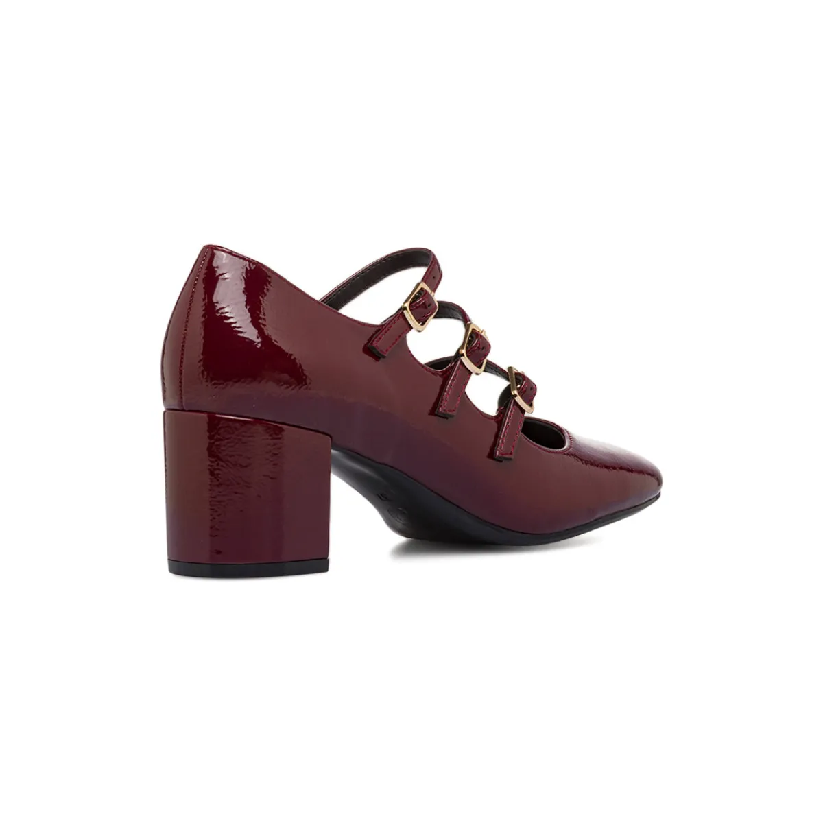 Hot Décolleté Mary Jane bordeaux da Donna con tacco 6 cm Donna Décolleté