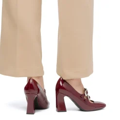 Discount Décolleté Mary Jane da donna bordeaux burgundy effetto vernice con tacco 8 cm Donna Scarpe Eleganti|Décolleté