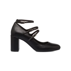 Discount Décolleté Mary Jane da donna nere con tacco 7,5 cm e cinturini Donna Scarpe Eleganti|Décolleté
