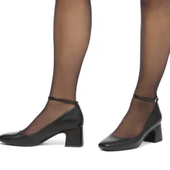 New Décolleté Mary Jane da donna nere con tacco 5 cm e cinturino alla caviglia Donna Scarpe Eleganti|Décolleté