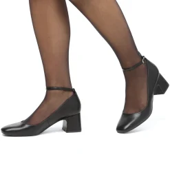 New Décolleté Mary Jane da donna nere con tacco 5 cm e cinturino alla caviglia Donna Scarpe Eleganti|Décolleté