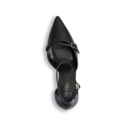 Décolleté Mary Jane da donna nere con cinturini e tacco a campana 8,5 cm Donna Décolleté