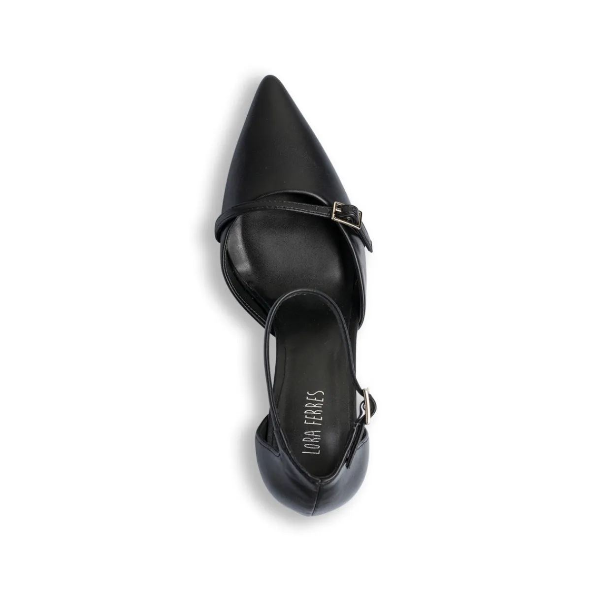 Décolleté Mary Jane da donna nere con cinturini e tacco a campana 8,5 cm Donna Décolleté