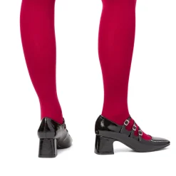 Discount Décolleté Mary Jane da donna nere effetto vernice con tacco 6 cm Donna Scarpe Eleganti|Décolleté