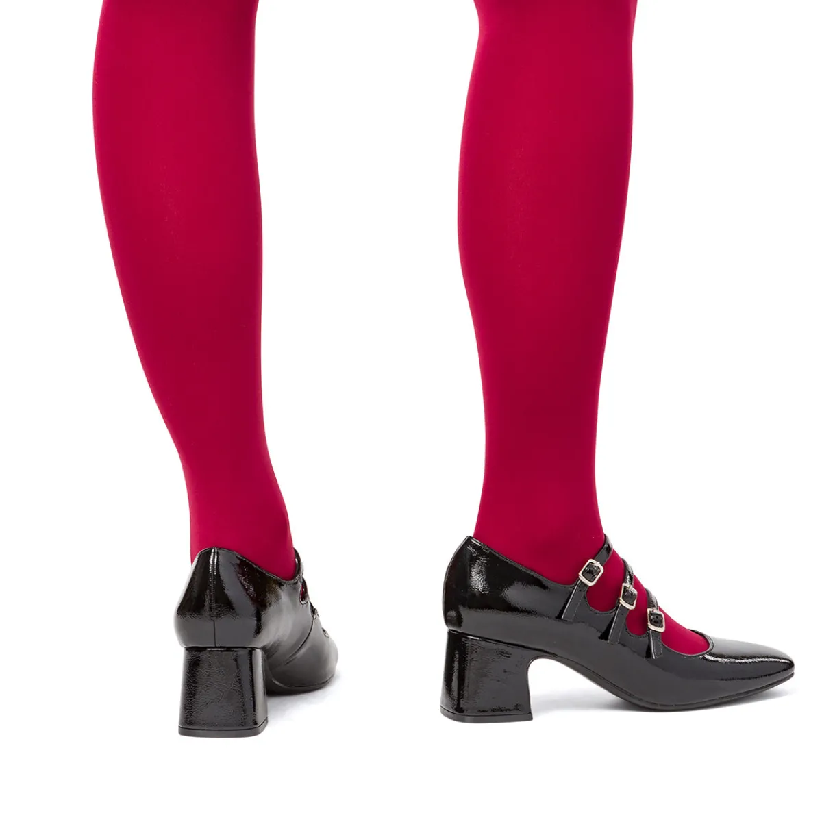 Discount Décolleté Mary Jane da donna nere effetto vernice con tacco 6 cm Donna Scarpe Eleganti|Décolleté