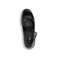 Hot Décolleté Mary Jane nere effetto vernice con tacco 7,5 cm da donna Donna Scarpe Eleganti|Décolleté