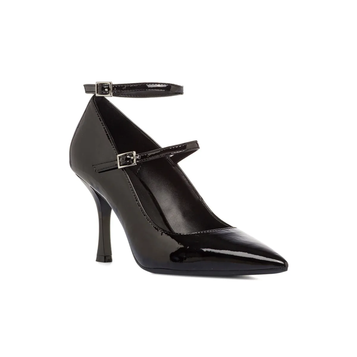 Outlet Décolleté nere da Donna con cinturino e tacco 8,5 cm Donna Décolleté