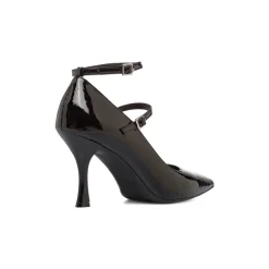 Outlet Décolleté nere da Donna con cinturino e tacco 8,5 cm Donna Décolleté