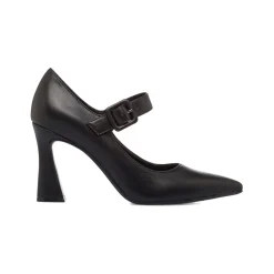 Online Décolleté nere da Donna con cinturino e tacco a colonna 9 cm Donna Décolleté