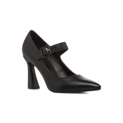 Online Décolleté nere da Donna con cinturino e tacco a colonna 9 cm Donna Décolleté