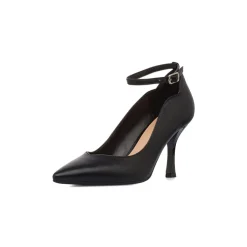 Clearance Décolleté nere da Donna con cinturino alla caviglia e tacco 7,5 cm Donna Décolleté