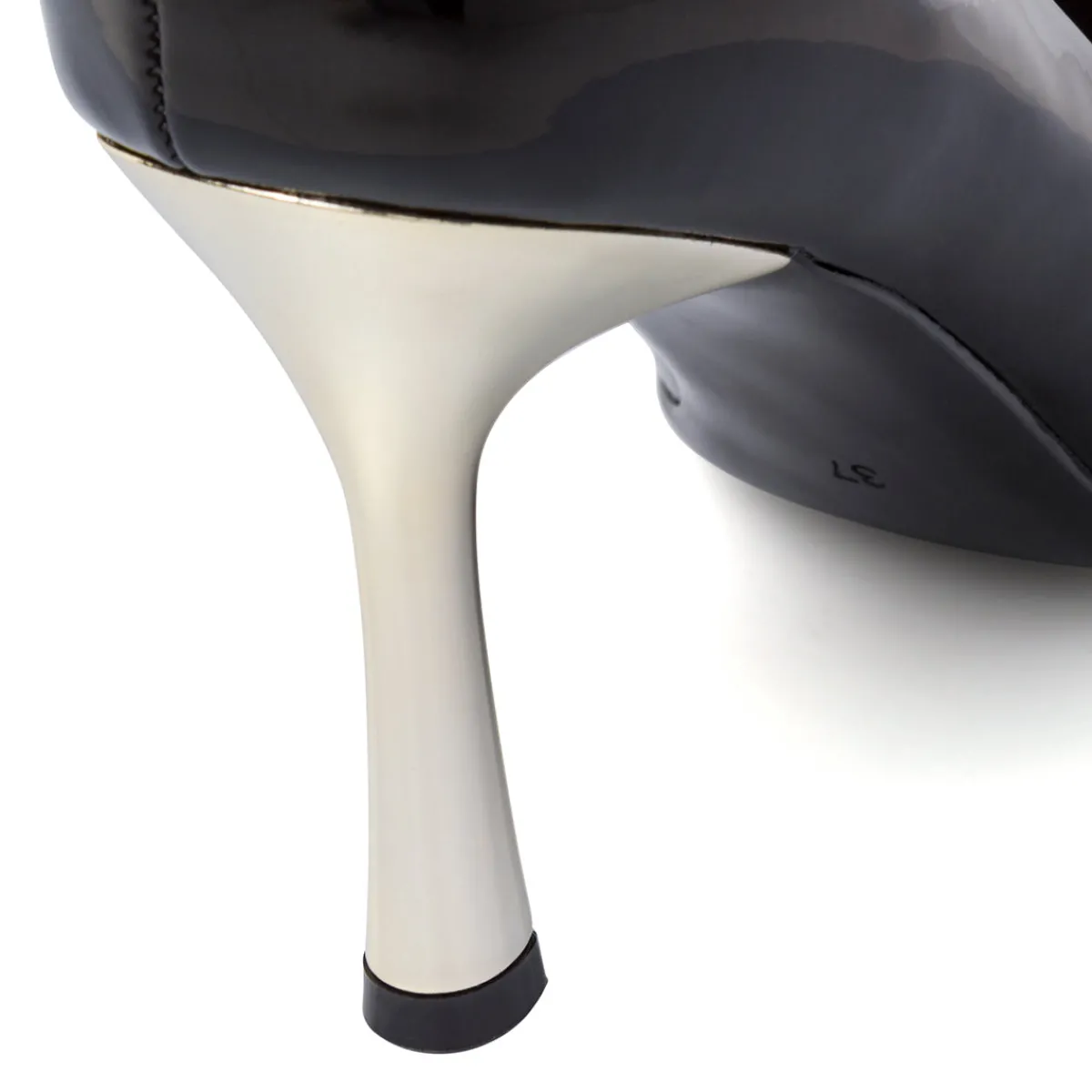 Hot Décolleté nere da Donna con tacco in metallo 9 cm Donna Décolleté