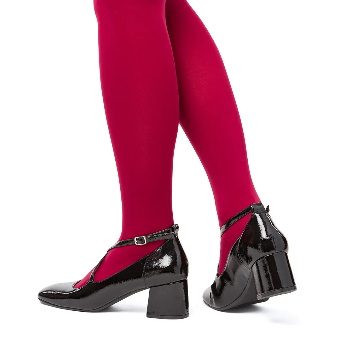 Sale Décolleté nere da donna effetto vernice con tacco 5,5 cm Donna Scarpe Eleganti|Décolleté