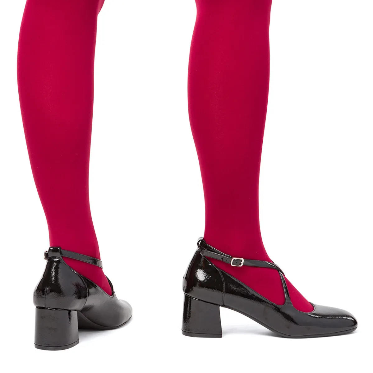 Sale Décolleté nere da donna effetto vernice con tacco 5,5 cm Donna Scarpe Eleganti|Décolleté