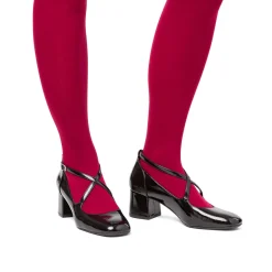 Sale Décolleté nere da donna effetto vernice con tacco 5,5 cm Donna Scarpe Eleganti|Décolleté