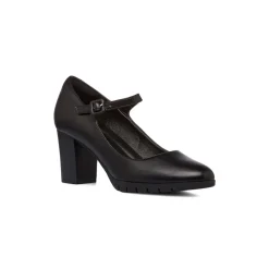 Décolleté nere da donna con cinturino e tacco 7 cm Donna Scarpe Comfort|Décolleté