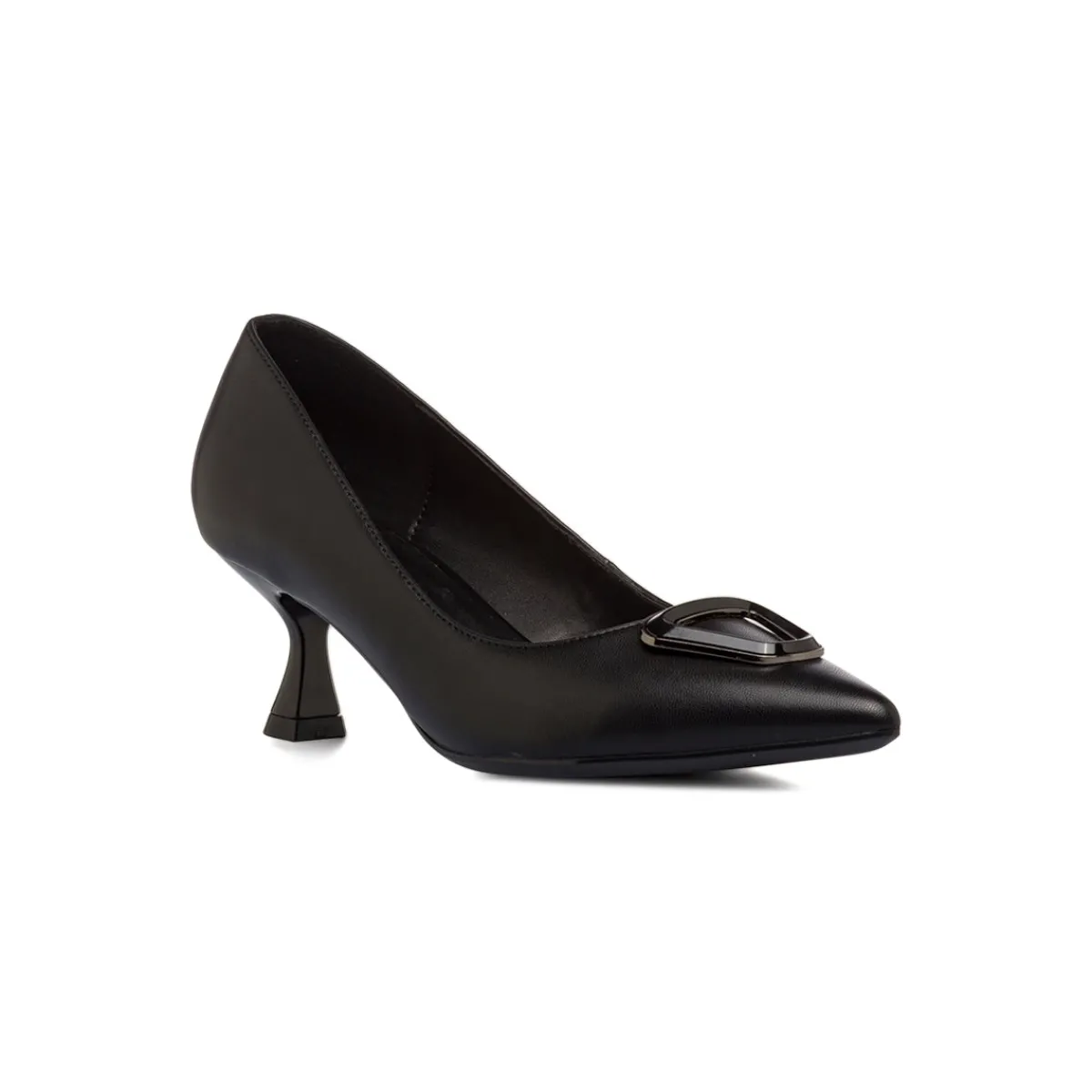 New Décolleté nere Donna con tacco 5,5 cm e inserto geometrico Donna Décolleté