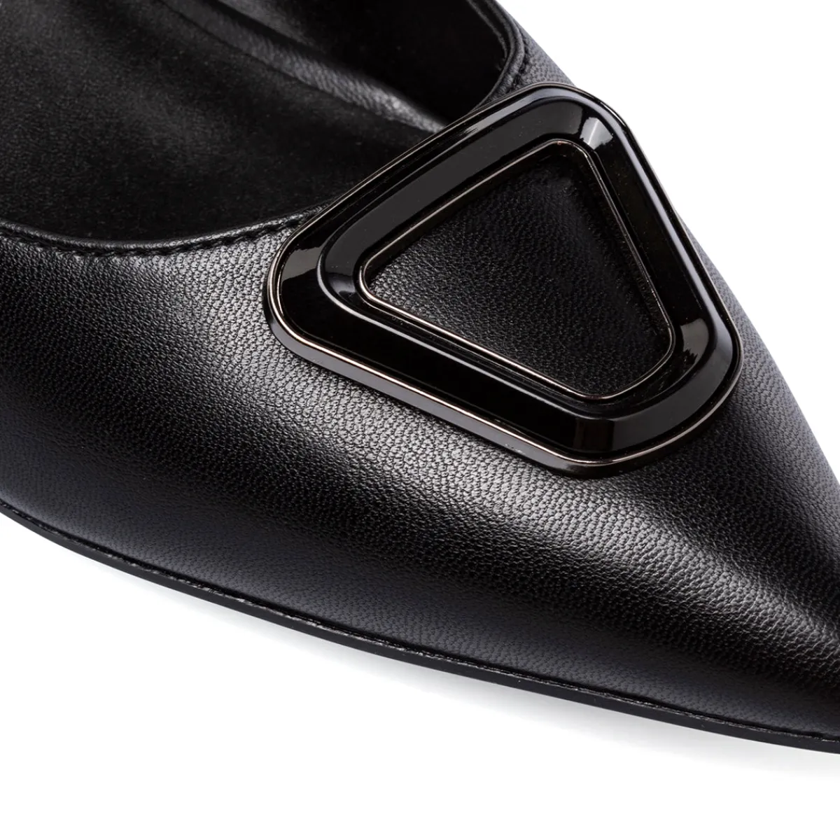 New Décolleté nere Donna con tacco 5,5 cm e inserto geometrico Donna Décolleté