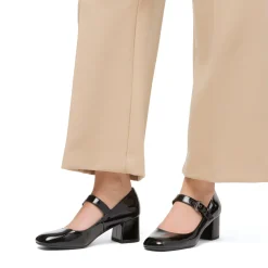 New Décolleté nere effetto vernice da donna con tacco 5,5 cm Donna Scarpe Eleganti|Décolleté