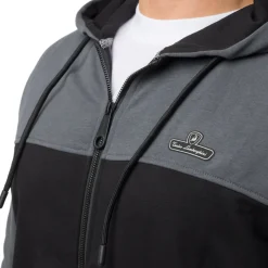 Felpa bicolore nera e grigia da Uomo con logo Uomo Felpe Uomo|Abbigliamento Sportivo Uomo