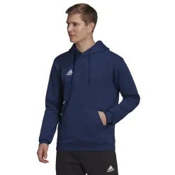 Sale Felpa blu da uomo con cappuccio Entrada 22 Uomo Abbigliamento Adidas|Felpe Uomo