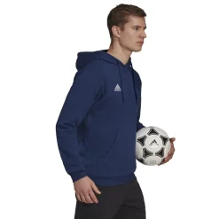 Sale Felpa blu da uomo con cappuccio Entrada 22 Uomo Abbigliamento Adidas|Felpe Uomo