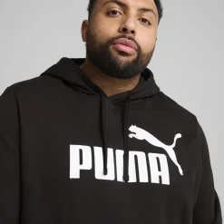 Online Felpa con Cappuccio da Uomo Nera con Logo ESS No.1 Uomo Abbigliamento Puma|Felpe Uomo