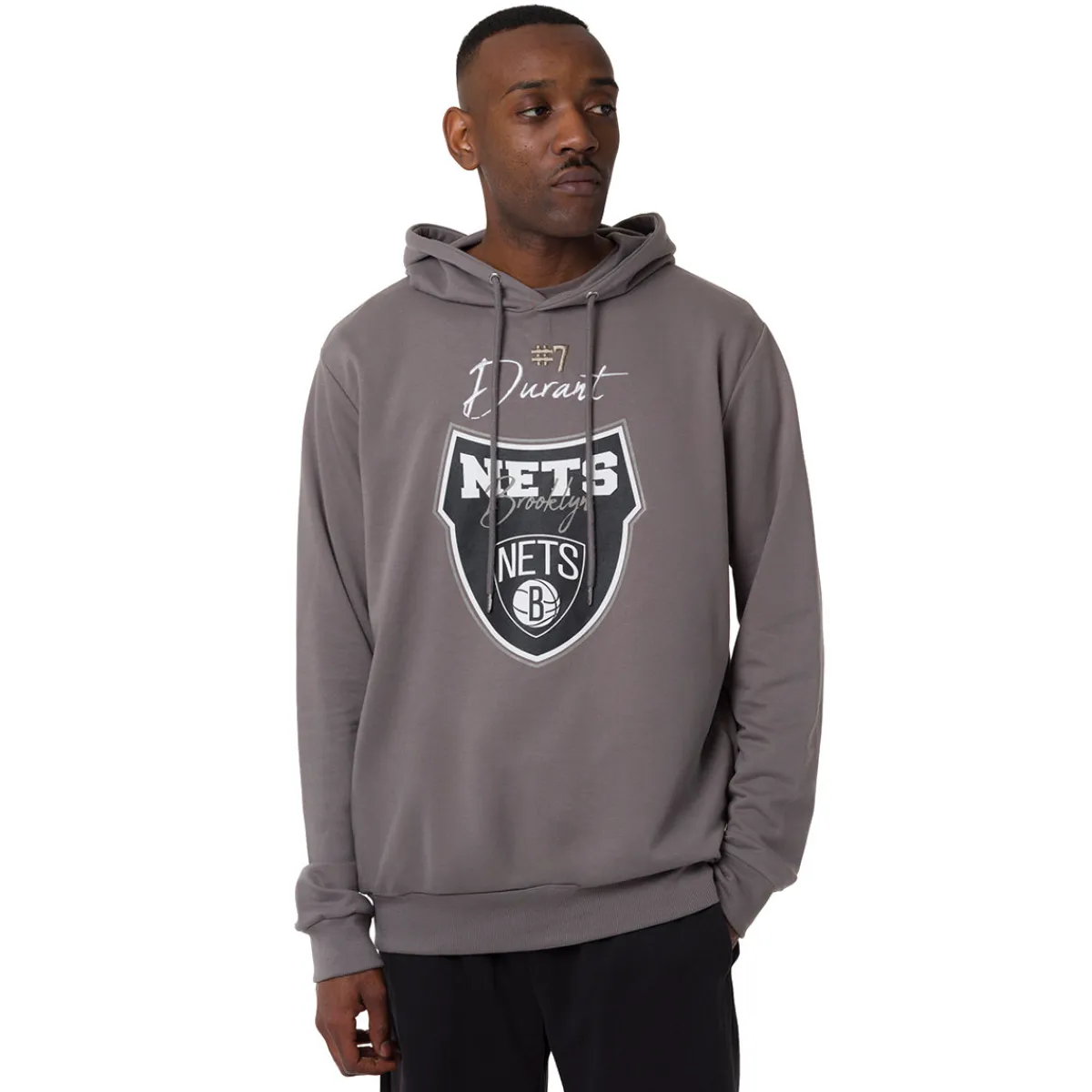 Felpa con cappuccio Grigia da Uomo con tasche e stampa NBA Uomo Abbigliamento Nba|Felpe Uomo