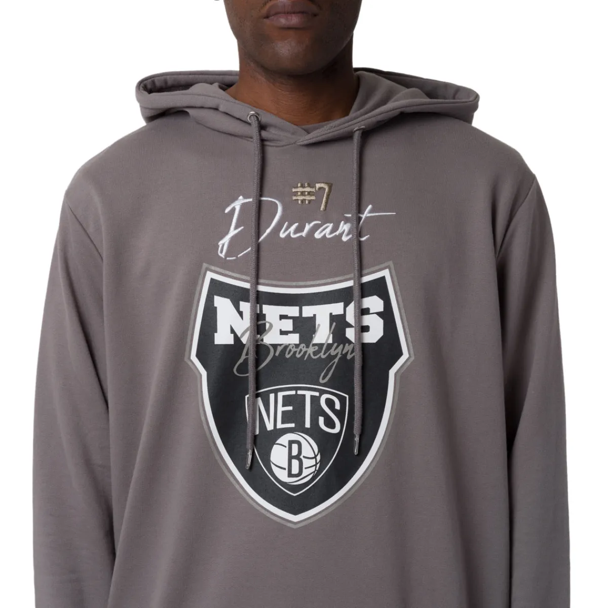 Felpa con cappuccio Grigia da Uomo con tasche e stampa NBA Uomo Abbigliamento Nba|Felpe Uomo