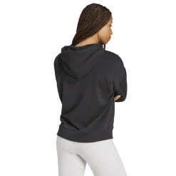 Sale Felpa con cappuccio nera da Donna con logo Donna Abbigliamento Adidas|Felpe Donna