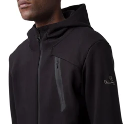 Hot Felpa con cappuccio nera da uomo con tasche Uomo Felpe Uomo|Abbigliamento Sportivo Uomo