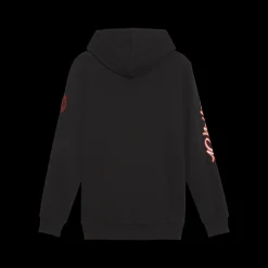 Discount Felpa con cappuccio nera da uomo con tasca a marsupio AC Milan Ftblicons Uomo Felpe Uomo|Abbigliamento Sportivo Uomo