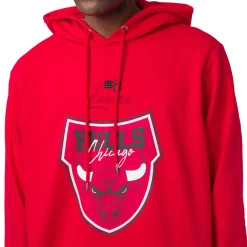 Sale Felpa con cappuccio Rossa da Uomo con tasche e stampa e Lavine NBA Uomo Abbigliamento Nba|Felpe Uomo