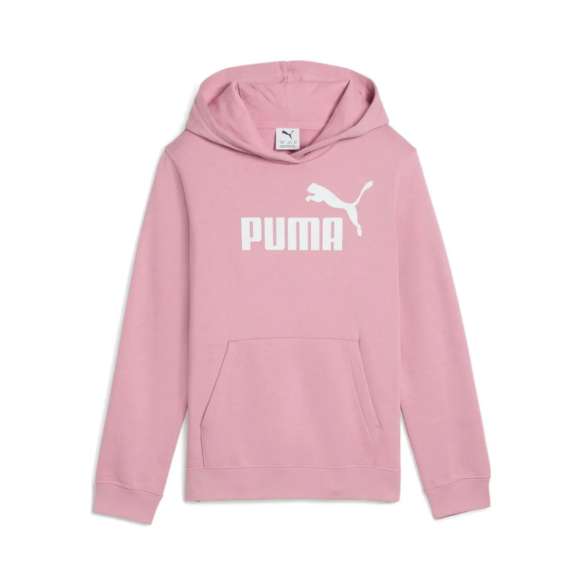 Hot Felpa da bambina rosa con cappuccio e grande logo bianco Essentials Donna Abbigliamento Puma|Felpe Donna