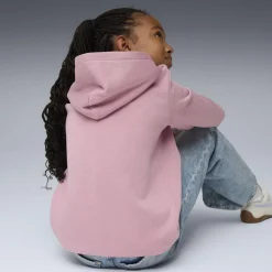 Hot Felpa da bambina rosa con cappuccio e grande logo bianco Essentials Donna Abbigliamento Puma|Felpe Donna