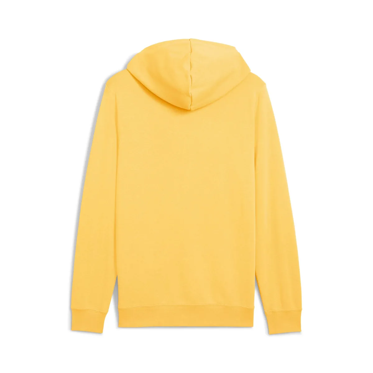 New Felpa da uomo gialla in cotone con cappuccio e logo a contrasto Uomo Abbigliamento Puma|Felpe Uomo