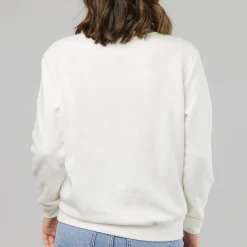 New Felpa gircollo bianca con stampa Lilo & Stitch Donna Felpe Donna|Abbigliamento Moda Donna