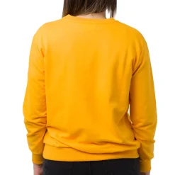 Sale Felpa girocollo da Donna Giallo ocra con stampa LA Lakers NBA Donna Abbigliamento Nba|Felpe Donna