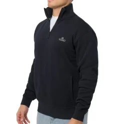 Clearance Felpa in jersey blu con zip corta da Uomo Uomo Abbigliamento Sportivo Uomo|Felpe Uomo