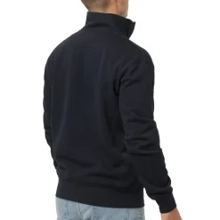 Clearance Felpa in jersey blu con zip corta da Uomo Uomo Abbigliamento Sportivo Uomo|Felpe Uomo