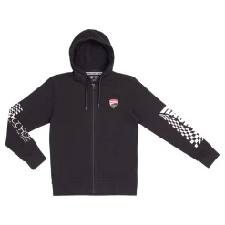 Felpa nera con cappuccio da Ragazzo e con logo Corse Bambino Abbigliamento Ducati|Felpe Bambino