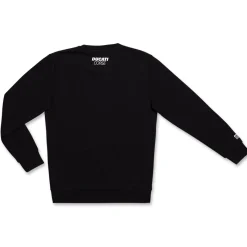 Best Felpa nera da bambino e ragazzo con stampa bandiera a scacchi Corse Bambino Abbigliamento Ducati|Felpe Bambino