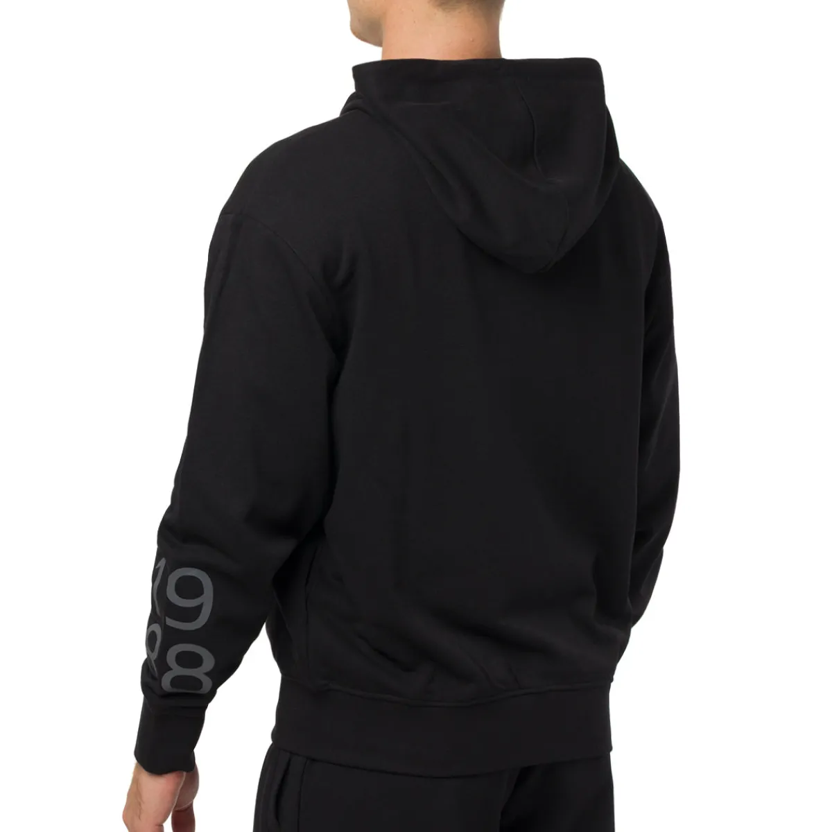 New Felpa nera da Uomo con cappuccio e logo Corse Uomo Abbigliamento Ducati|Felpe Uomo