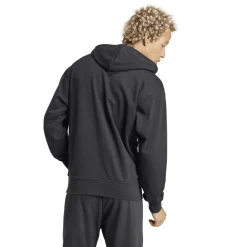 New Felpa nera da Uomo con cappuccio e logo Uomo Abbigliamento Adidas|Felpe Uomo