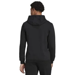 Outlet Felpa nera da uomo con cappuccio Entrada 22 Uomo Abbigliamento Adidas|Felpe Uomo