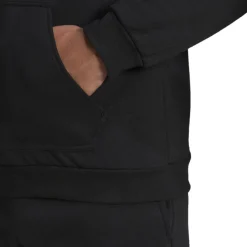 Outlet Felpa nera da uomo con cappuccio Entrada 22 Uomo Abbigliamento Adidas|Felpe Uomo