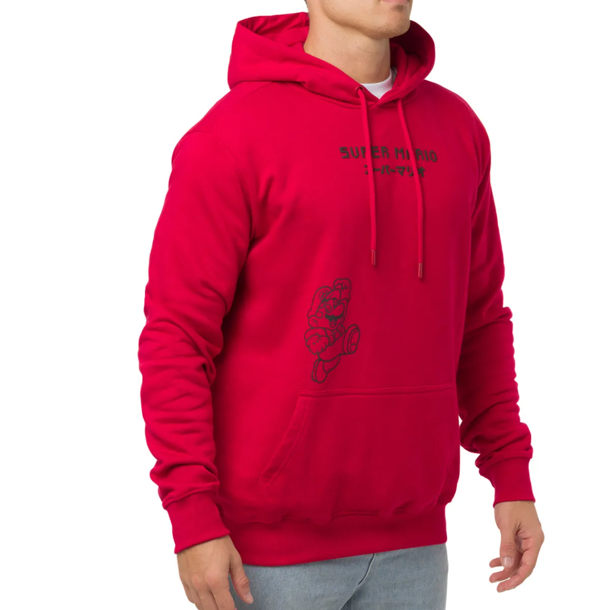 Outlet Felpa rossa da Uomo con stampa fronte e retro Uomo Felpe Uomo|Abbigliamento Moda Uomo