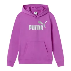 Clearance Felpa viola da Bambina con logo ESS+ TEXTURED FOIL Bambino Abbigliamento Puma|Felpe Bambino
