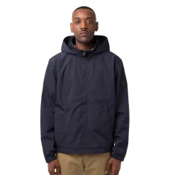 Outlet Giacca a vento da uomo blu con tasche e cappuccio rimovibile Corse Uomo Abbigliamento Ducati|Giacche E Cappotti Uomo